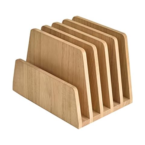 KIRIGEN Desktop File Document Holder Stand 5 Slots Mail Paper Organizer Desk Sorter Holder for File Document Organizer Stand for Home Office (5KWJJ-NA) Cover