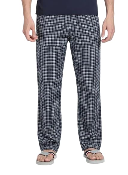 digital shopee Men's Cotton Checkered Pajama, Casual Loungewear, Comfortable Sleepwear, Pack of 1-picture-15