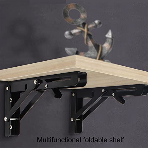 Support d'étagère pliable mural idéal pour table de banc bricolage et balcon compact