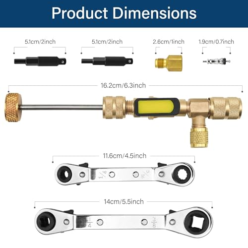 CALPOSE Valve Core Remover Installer Tool Set