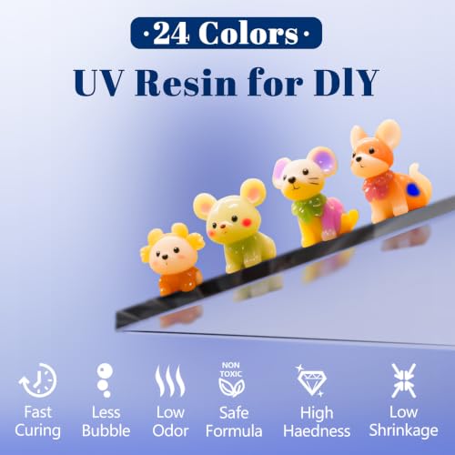 Resina UV transparente de secado rápido para solucionar burbujas en joyas y arte de uñas duro 5
