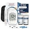 Sinocare Safe AQ Pro I Glucometro Misuratore Glicemia nel Sangue Diabete Test Kit con Strisce in Argento-Carbonio, Alta Precisione, Marcatori Prima/Dopo Pasto con 50 Strisce e Lancatte