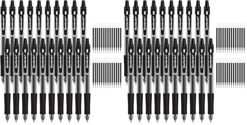 Bolígrafos Gel Negros Shuttle Art 96 unidades