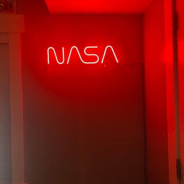 Queen Sense 32"x10.24" Luz de señal LED de la NASA luces de neón luces de pared decoración de fiesta Flex lámpara Flex128