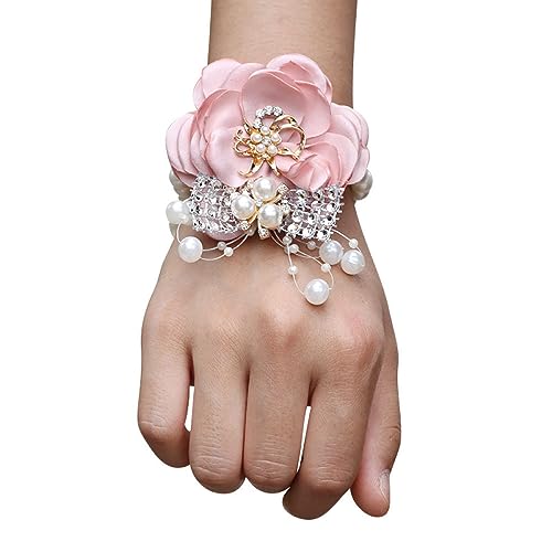 Corsage de poignet pour mariage et bal de promo : le cadeau parfait en lot de 2 fleurs