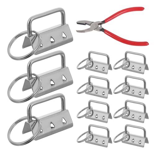 ULDIGI Kit de Fabricación de Llaveros con 50 Piezas de Pinza y Pinza, Accesorios Duraderos de Hardware para Correas de Cincha, Herramientas para Manualidades y Bricolaje, Suministros
