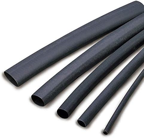 Electriduct 1/4" PTFE Heat Shrink Tubing - 1.7 to 1 Ratio - 25x 1FT Sticks (25 Feet Total) - Black