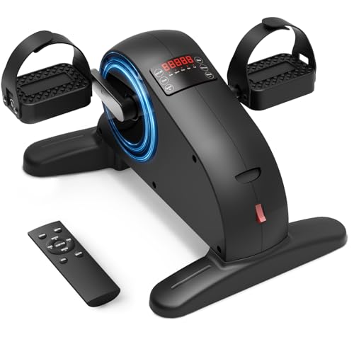 Mini Under Desk Exercise Bike Pedal Exerciser, Motorized Leg/Arm Cycle