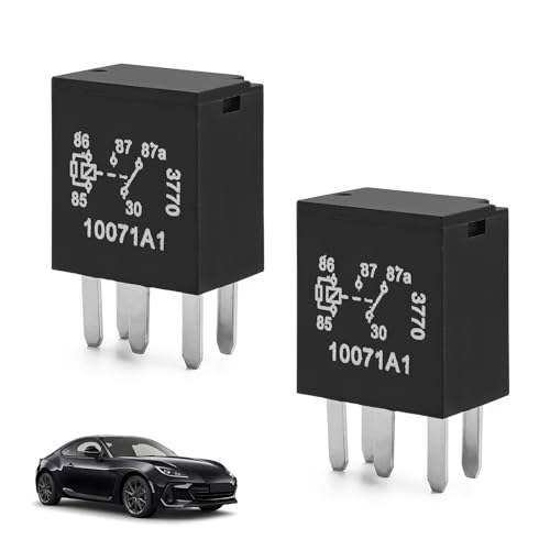 2 PCS Car Fuel Pump Relay Five-Pin Multi Purpose Relay/Multi Purpose Automotive Heavy Duty Standard Relay Kit Universal for Most Cars