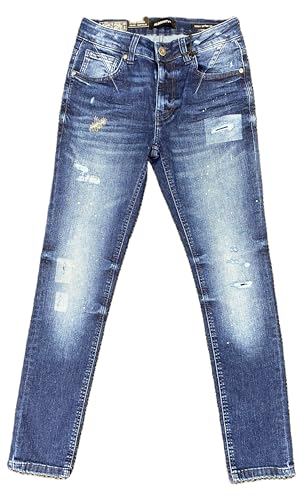 M.Society - Mens Skinny Fit Stretch Deep Blue Jeans (MS-80335)