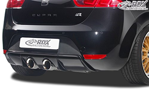 Jupe arrière 'Diffuseur' compatible avec Seat Leon 1P FR/Cupra (échappement en centre) (PUR), Unlackiert