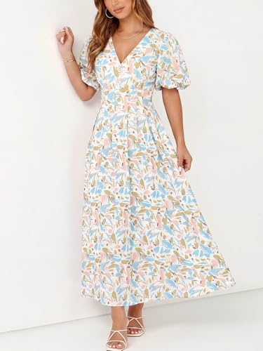 Image of Maxigerui Women's Summer Floral Maxi Dress Spring Wedding Guest Dress 2026