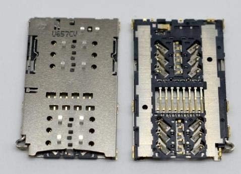 Lysee Mobile Phone Flex Cables - 2--100pcs/lot, Original for Samsung S8 G950 G950F G9500 & S8 plus S8+ G955F G955 G9550 SIM card reader connector socket - (Color: 50PCS)