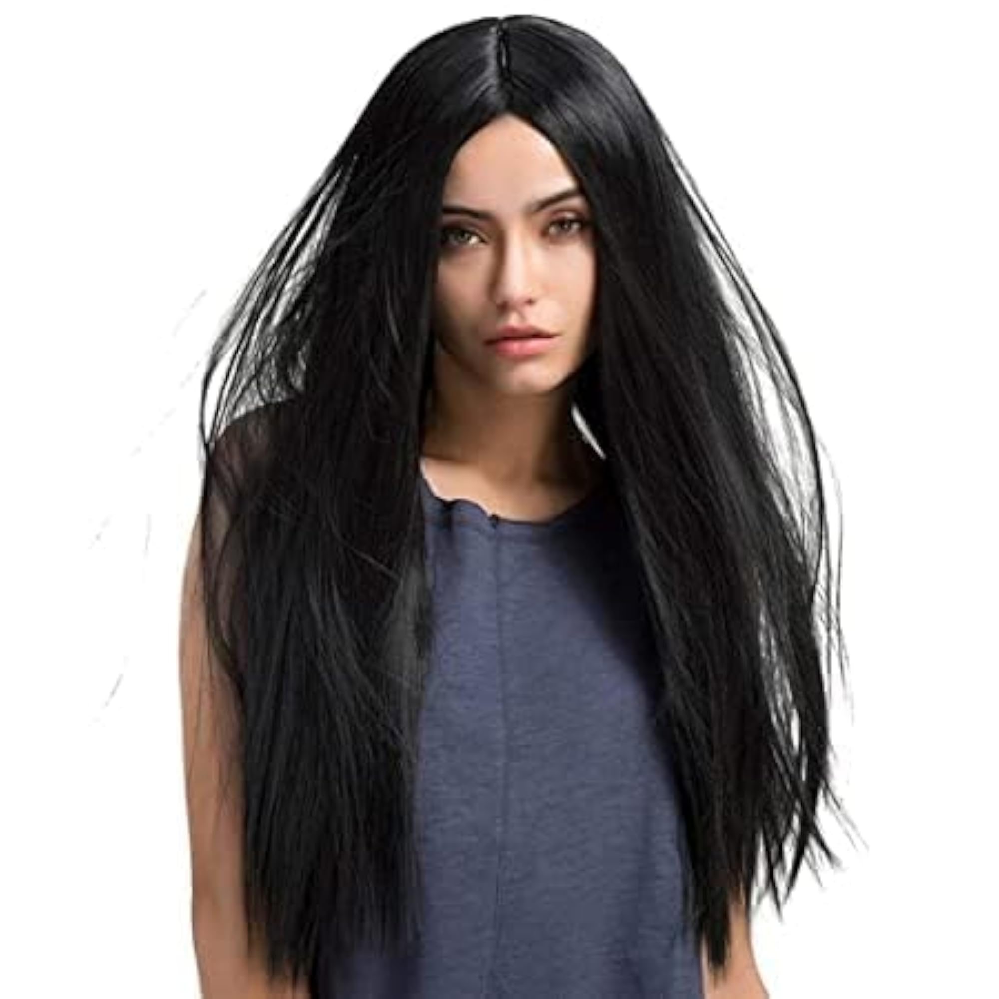 Women's 24 Inch Long Synthetic Straight Wig
