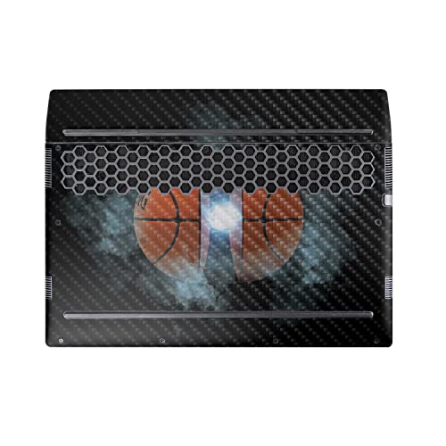 Image of MightySkins Carbon Fiber Skin Compatible With Alienware M17 R5 (2022) Full Wrap Kit - Basketball Orb | Protective Durable Textured Carbon Fiber Finish | Easy To Apply & Change Styles | Made in the USA