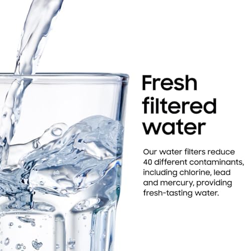 SAMSUNG Genuine Filter for Refrigerator Water and Ice, Carbon Block Filtration for Clean, Clear Drinking Water, 6-Month Life, HAF-CIN/EXP, 1 Pack