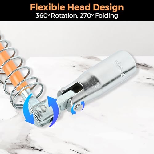 Image of 16mm T Handle Spark Plug Wrench (CE-60042) | Heavy-Duty Spark Plug Removal Tool | Steel Socket with Spring Grip | Ideal for Motorcycles, Scooters & Small Engines