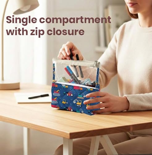 Image of Medicine Kit | Multipurpose All-in-One Compact, Foldable, Durable, Lightweight, Waterproof, Bag | Travel Friendly Pouch | Ideal for Stationary, Diaper, Medicines (Transport Print)