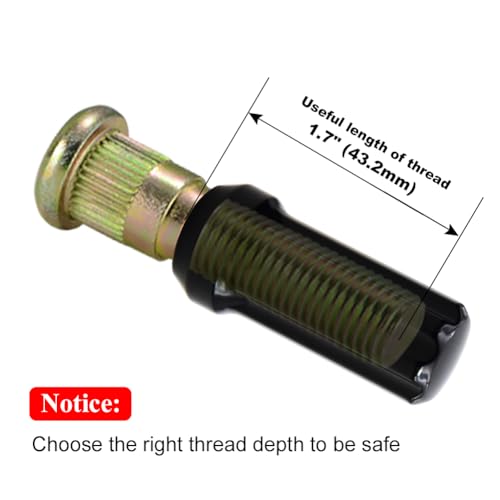 Image of 49351BKC-09-24PCS Black Chrome M14x1.50 Duplex Spline Lug Nut with Key, 24 Pack