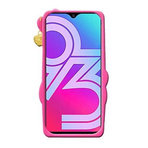 Image of Unirock Hello Kitty Back Case Cover for Vivo Y93| 3D Cute Hello Kitty Case |Soft Silicone Rubber Back Cover with Pendant Kitty Cover for Vivo Y93 (Pink)