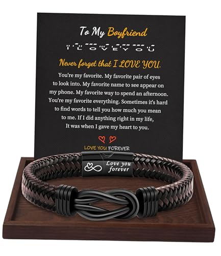 Inspirational Gifts for Men Morse Code Bracelets Mens Bracelets Graduation Gifts for Him Fathers Day Adjustable Leather Bracelet Motivational Birthday Annivesary Jewelry Stocking Stuffers for Men