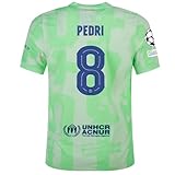 Pedri 3rd Kit Soccer Jersey for Men Fan Version (US, Alpha, Large, Regular, Regular, 3rd Kit)