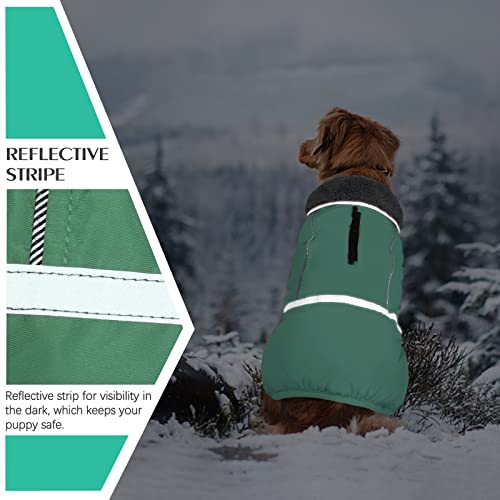 Image of QBLEEV Warm Dog Coat, Reflective Dog Jacket, Waterproof Dogs Winter Coat