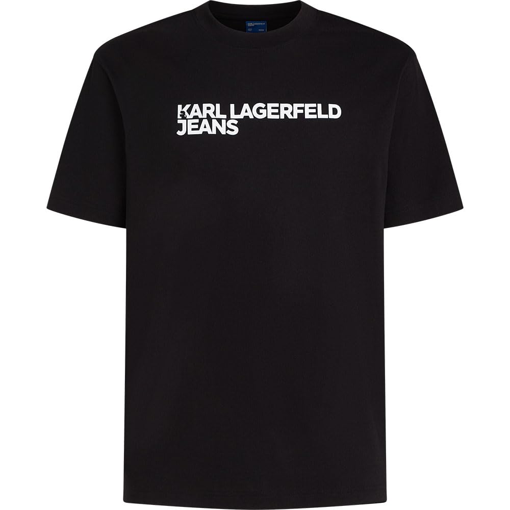 Karl Lagerfeld Jeans, Herren, Regular Kurzarm Essential Logo T-Shirt, Normale Passform