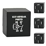 GROBARPART 4 Packs 5C3T-14B192-AA P6STD Relay Compatible with Some Ford, 12VDC 40A 4Pin Automotive Relay