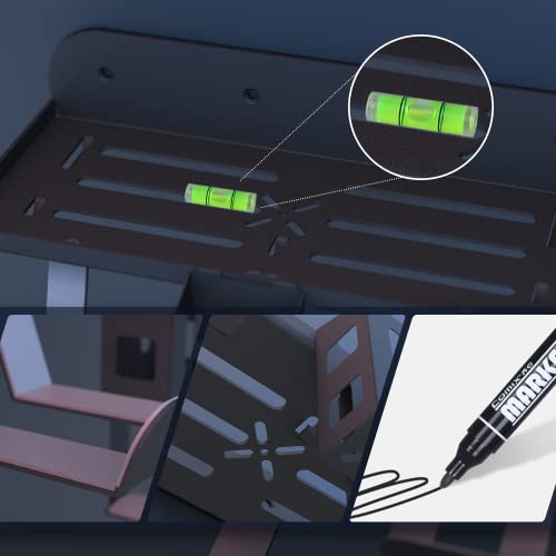 Topad Ps5 Wall Mount Kit With Charging, 6-In-1 Playstation 5 (Disc & Digital) Metal Wall Stand With Data Charging Cable/Controller Hanging Bracket/Remote Box/Headset Hanger, W/Non-Slip Mat Black #TOP3