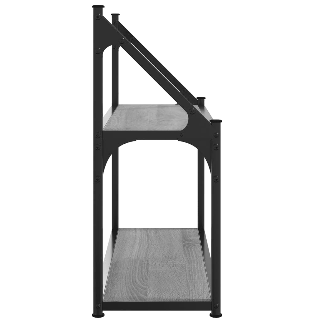Genérico - Estantería de pared (2 niveles, 60 x 21 x 51 cm), color gris