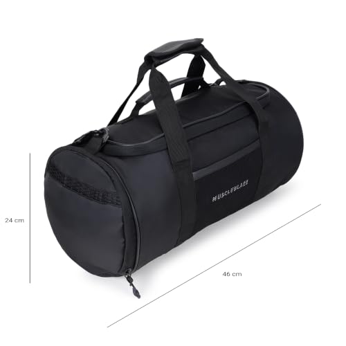 Image of MuscleBlaze Pro Training Duffle Bag, Black, 30L | For Men and Women | Sports Bag