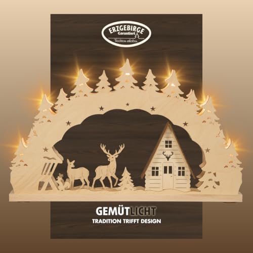 weigla - Schwibbogen original Erzgebirge I Lichterbogen Weihnachten I...