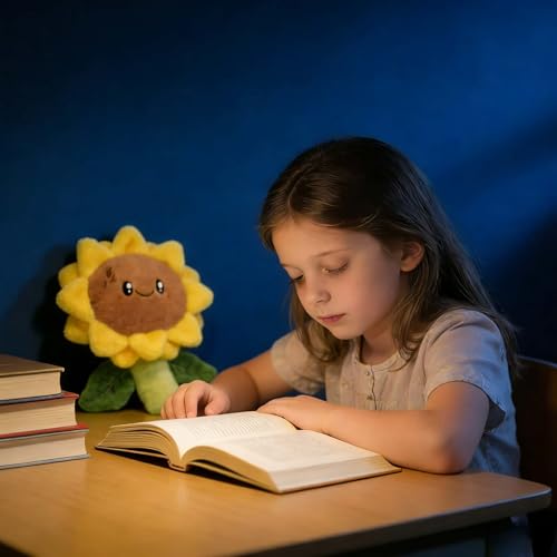 EPRHAY 35cm Kreative Sonnenblume Plüschtier Kuschelig Weiches Spielzeug Schöne Blume Stofftier Fülltier Spielzeug Geschenk Für Kinder