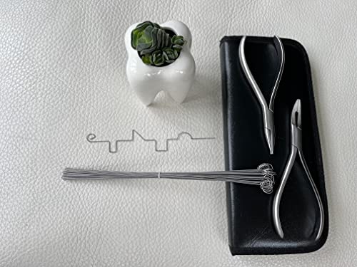 MedAT-Z 2025 | 50x Übungsdraht | 0,7mm dick, in stabiler Verpackung | Draht für das Auswahlverfahren zum Zahnmedizinstudium in Österreich mit original Öse | Manuelle Fertigkeiten | Draht biegen