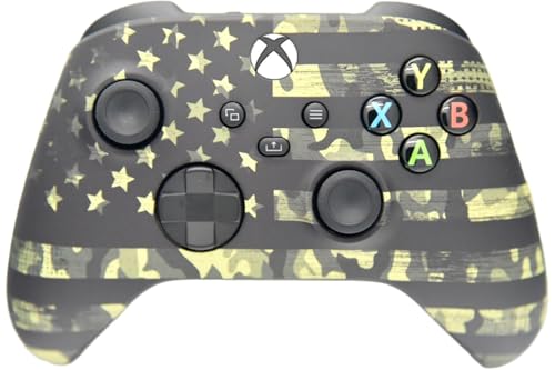 Image of Wireless Custom Controller Compatible with PC, Windows 10+, Series X /S & One (Series X /S Camo Flag)