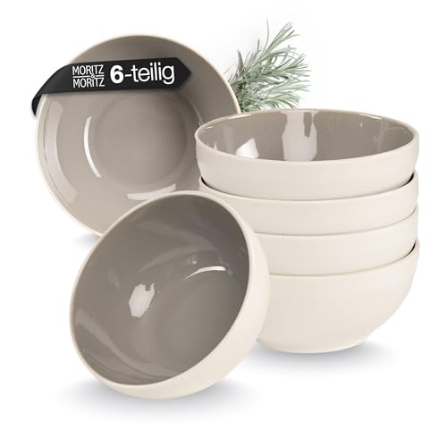 Moritz & Moritz CAVO Müslischalen 6er Stone - Stylisches und robustes...