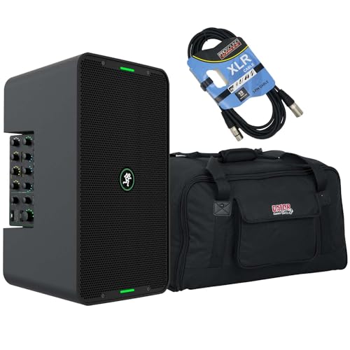 Ma.ckie ShowBox All-in-one Battery Speaker, Gator Tote 10, XLR Cable Bundle