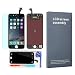 LEMANCA Replacement LCD Display Touch Screen Digitizer Frame Assembly Full Set with Free Tools and Glass Screen Protector for iPhone 6 Screen (4.7 inches) Black