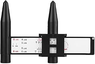 Wheel Rim Bolt Pattern Gauge, Car Wheel Rim Bolt Pattern Sliding Measuring Gauge Tool PCD Ruler 4 5 6 8 Lug