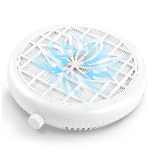 Nail Dust Collector para manicura portátil blanco miniatura 1