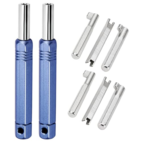 Universal Refrigerant Locking Cap Key 2 Pack HVAC Tool Kit for AC Service Removal & Installation of Refrigerant Locking Caps Compatible with 410A and R22