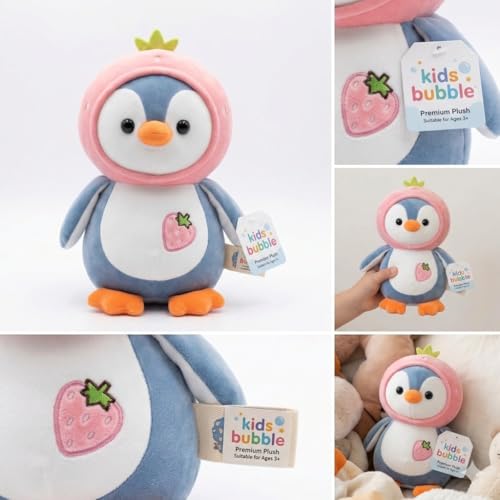 Image of 25cm Small Super Cute Long Soft Lovable Huggable Giant Life Size Teddy Bear Plush & Stuffed Toys | Decorative Plush Toy (Penguin)