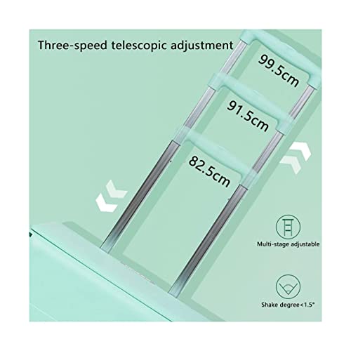 QUANLI Faltbarer Einkaufstrolley, 45 l, großes Fassungsvermögen, zusammenklappbarer Einkaufswagen mit Teleskopgriff und… – Bild 7