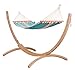 LA SIESTA - Fruta Curaçao - Hamaca con Barra Individual Outdoor y Soporte de pícea con certificación FSC