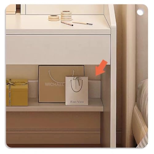 UKewei ドレッサー 化粧台 鏡台 ドレッサー コンパクト 白 [5]