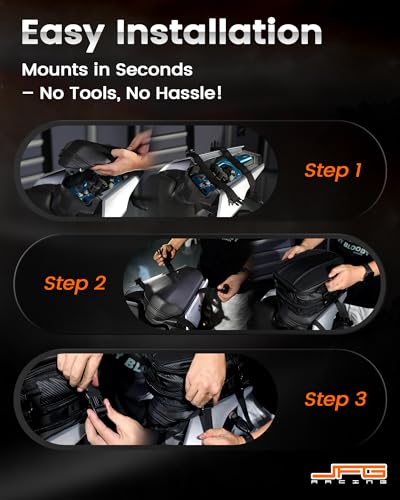 Bolsa para moto 12L doble uso universal asiento casco miniatura 7