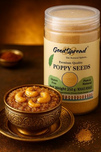 Image of GoodSpread Natural Poppy Seeds 250 gm - Grade A Khas Khas for Health & Wellness | 100% Organic & Nutrient-Rich