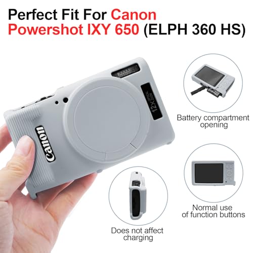 Funda de silicona para cámara Canon PowerShot IXY 650 miniatura 5