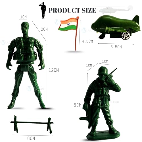 Mallexo Soldier Army Toys Figure for Children| 54PCs Soldiers Set for Kids | Police Army Base Camp Toy for Boys and Girls Military Action Figures Battlefield Playset Education Toys for 3+ Year Old